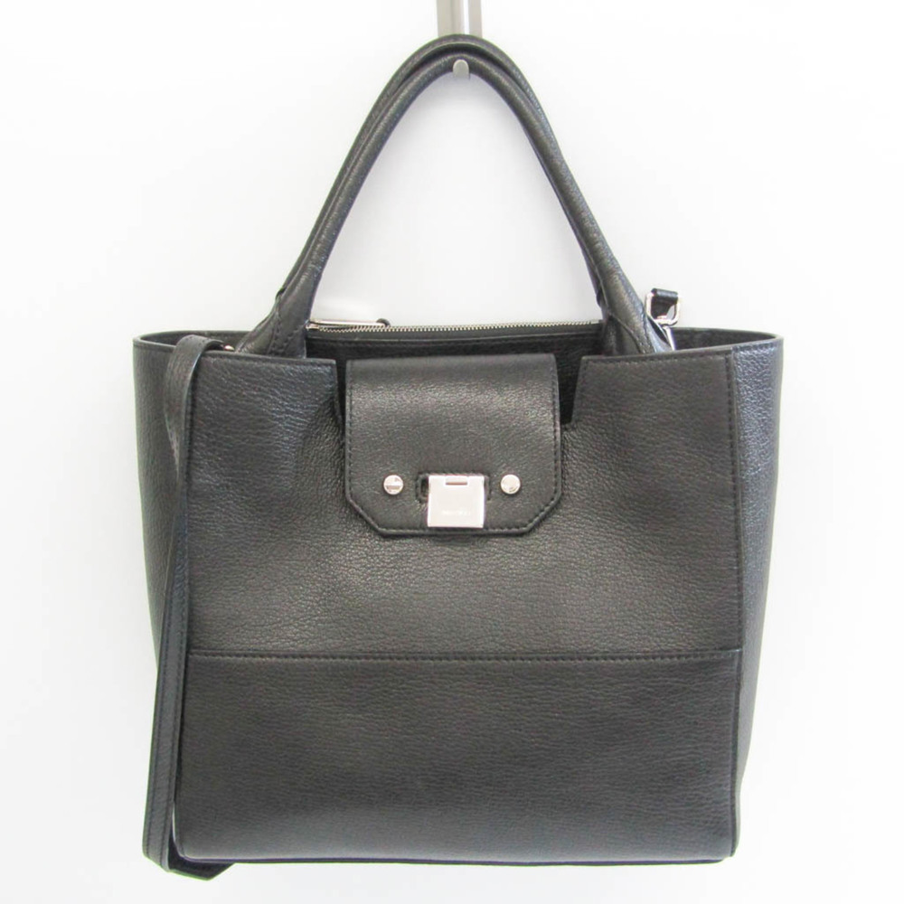 Jimmy Choo Robin Women's Leather Shoulder Bag,Tote Bag Black